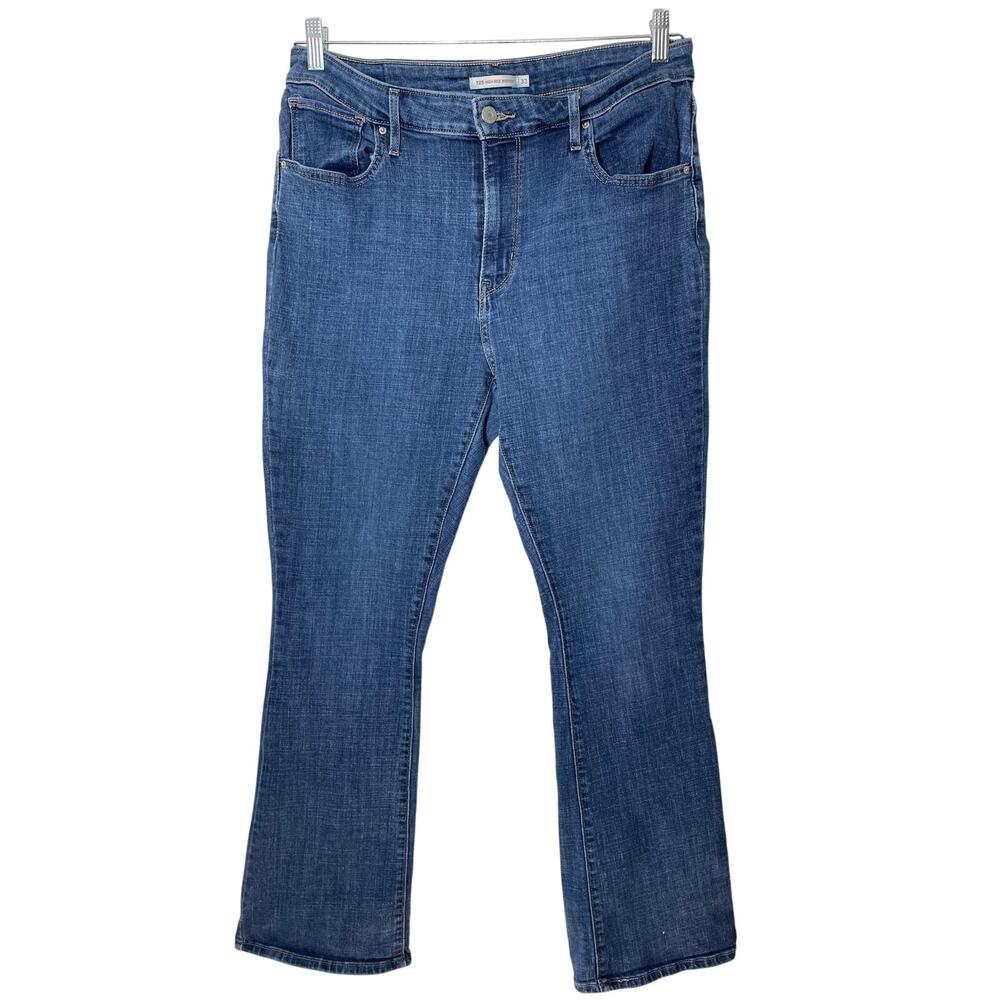 Levi's Jeans 725High Rise Bootcut Size 33 Womens Blue Stretchy
